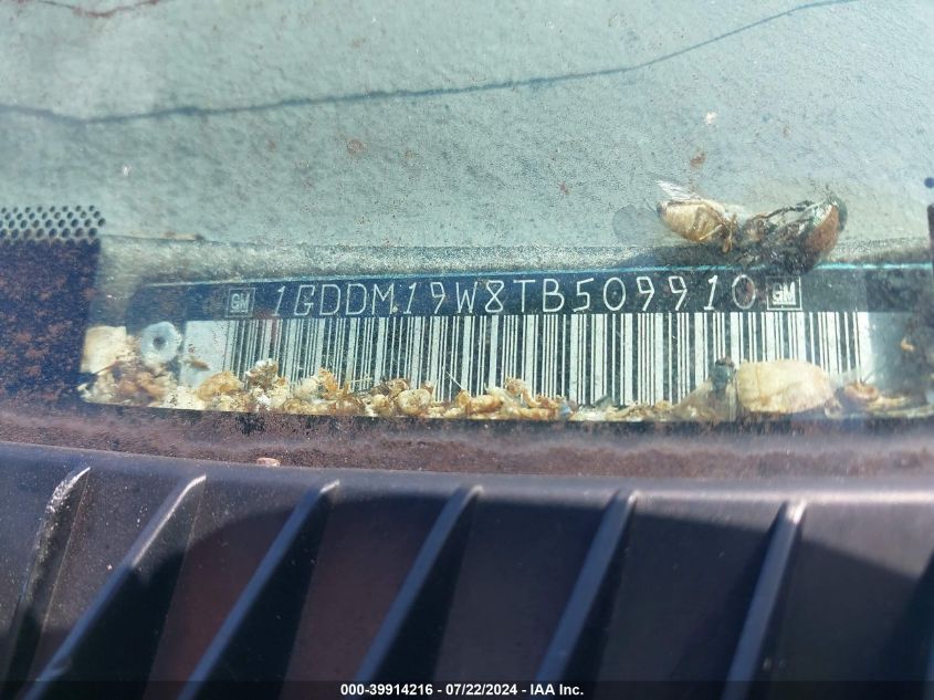 1996 GMC Safari Xt VIN: 1GDDM19W8TB509910 Lot: 39914216