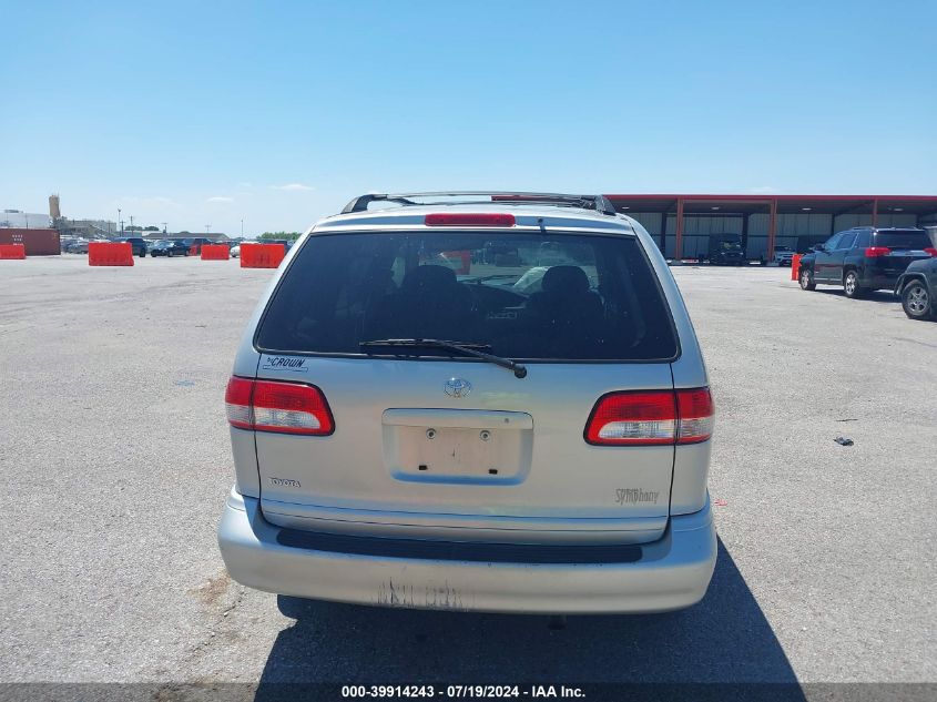 2002 Toyota Sienna Le VIN: 4T3ZF13C62U469383 Lot: 39914243