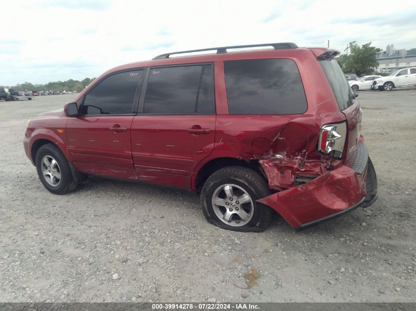 2006 Honda Pilot Ex-L VIN: 2HKYF18566H525261 Lot: 39914278