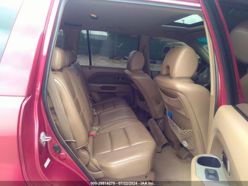 2006 Honda Pilot Ex-L VIN: 2HKYF18566H525261 Lot: 39914278