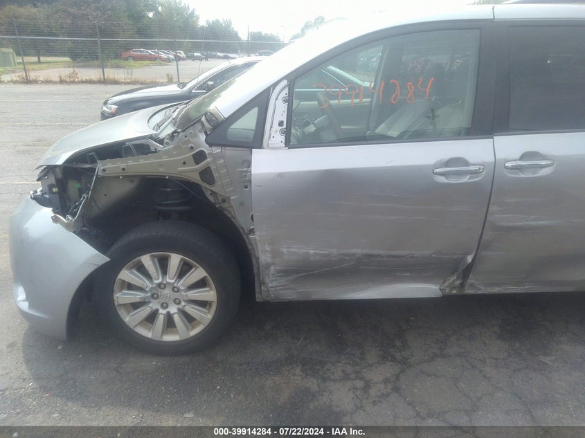 2013 Toyota Sienna Xle 7 Passenger VIN: 5TDDK3DC5DS066449 Lot: 39914284