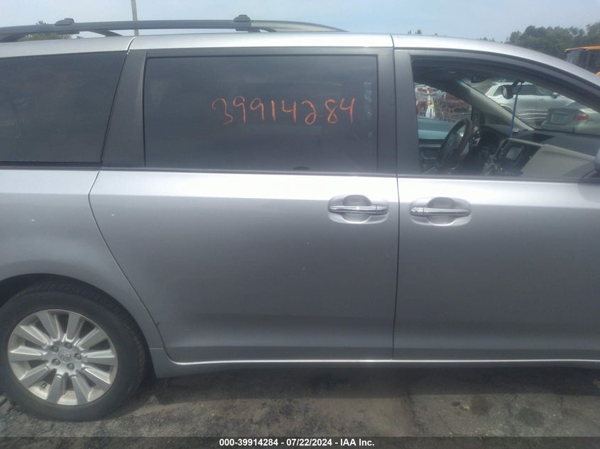 2013 Toyota Sienna Xle 7 Passenger VIN: 5TDDK3DC5DS066449 Lot: 39914284