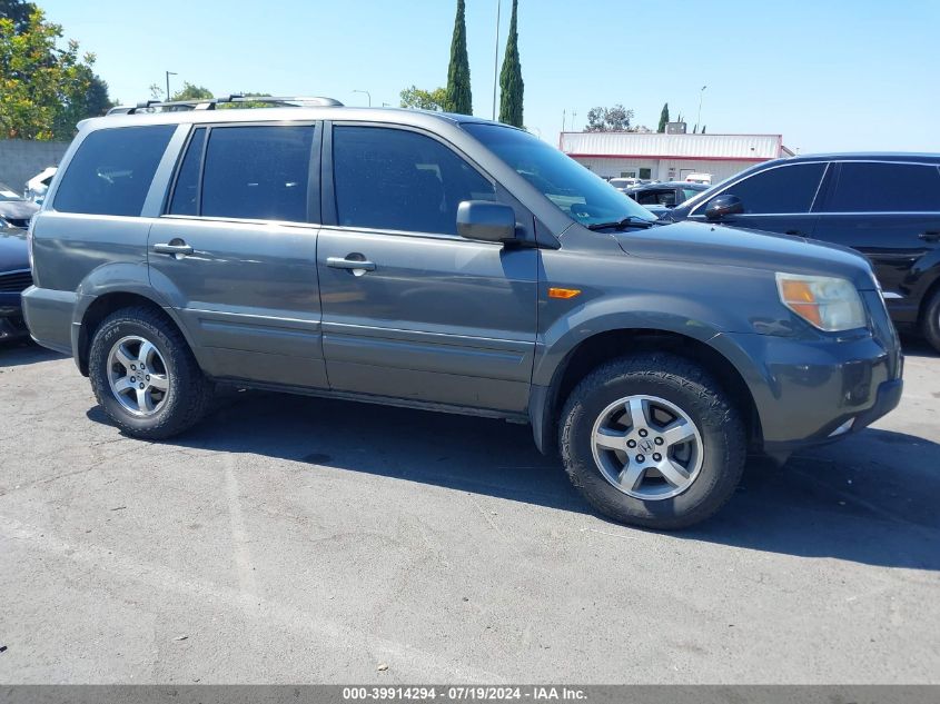 2007 Honda Pilot Ex-L VIN: 2HKYF18737H510381 Lot: 39914294