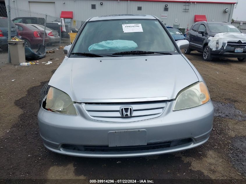 2003 Honda Civic Ex VIN: 2HGES26803H576388 Lot: 39914296