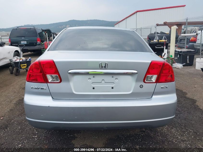 2003 Honda Civic Ex VIN: 2HGES26803H576388 Lot: 39914296