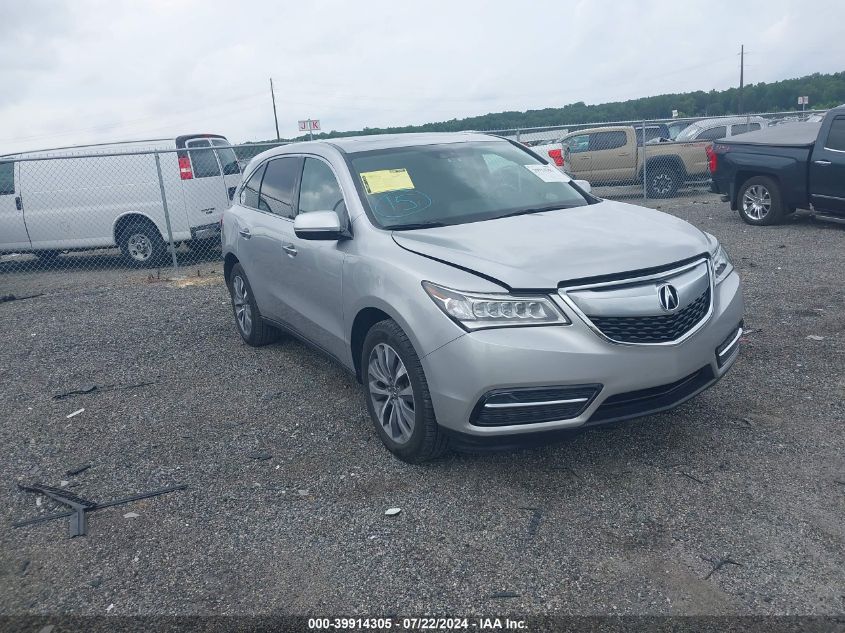 VIN 5FRYD4H4XFB026989 2015 ACURA MDX no.1