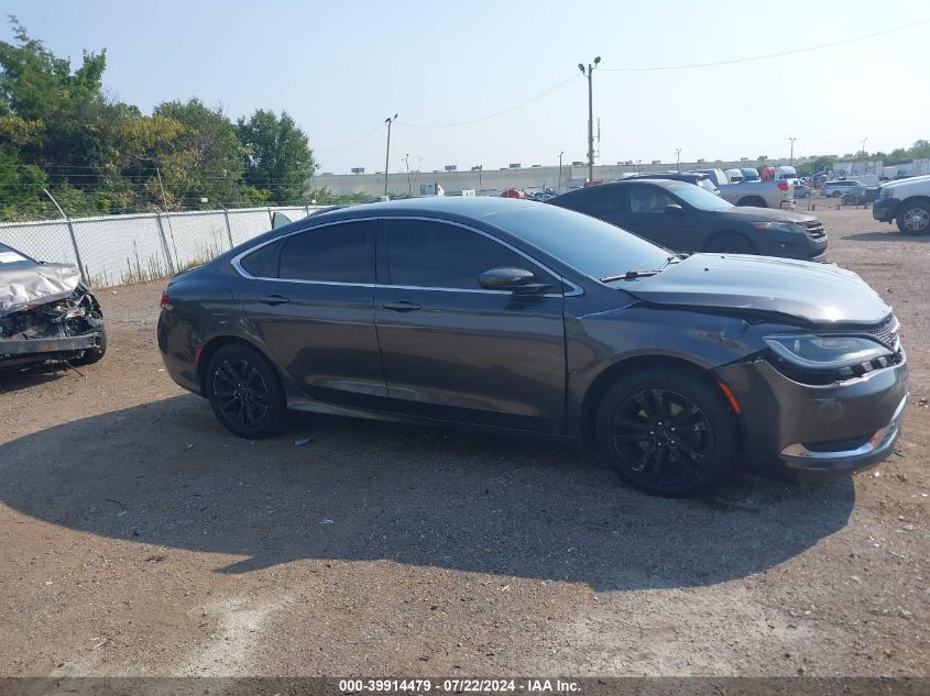 2015 Chrysler 200 Limited VIN: 1C3CCCABXFN598300 Lot: 39914479