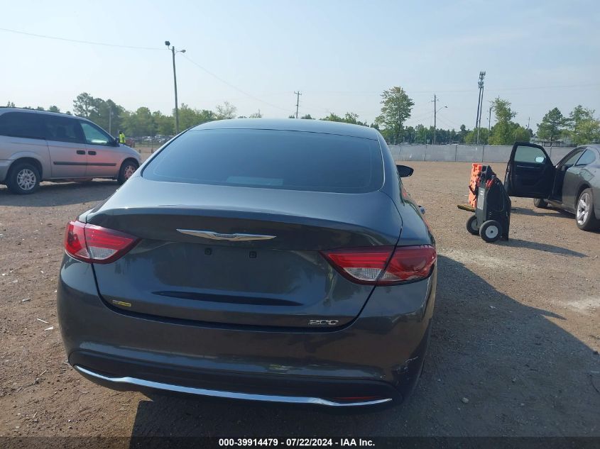 2015 Chrysler 200 Limited VIN: 1C3CCCABXFN598300 Lot: 39914479