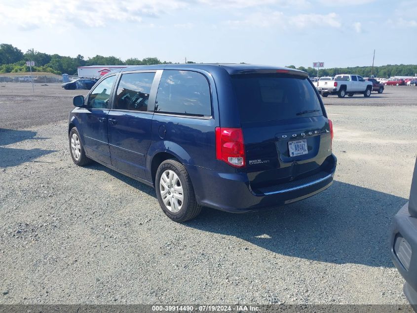 2016 Dodge Grand Caravan Se VIN: 2C4RDGBGXGR122427 Lot: 39914490