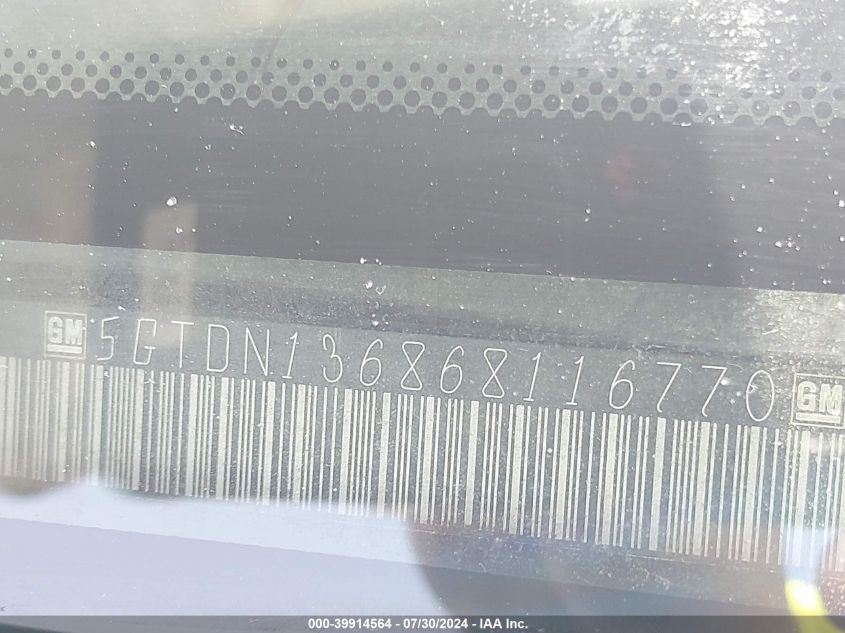 2006 Hummer H3 Suv VIN: 5GTDN136868116770 Lot: 39914564