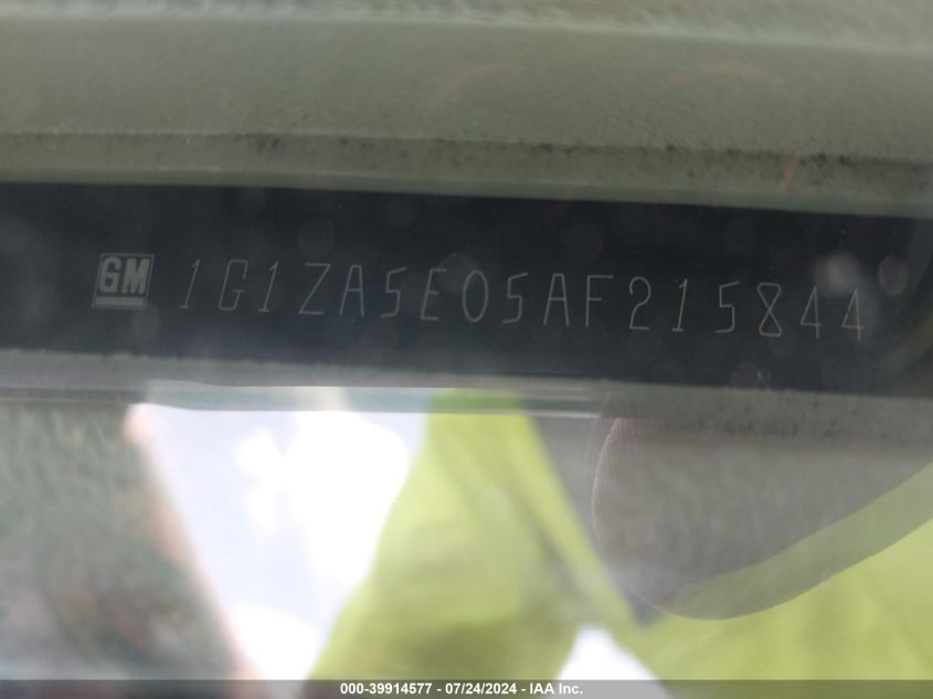 2010 Chevrolet Malibu Ls VIN: 1G1ZA5E05AF215844 Lot: 39914577