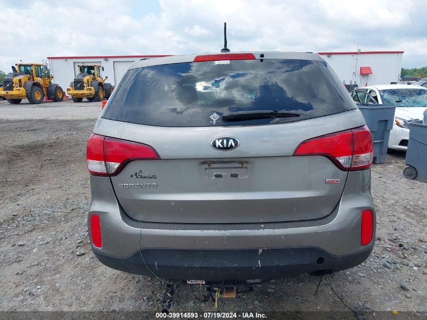 2015 Kia Sorento Lx VIN: 5XYKT3A68FG643624 Lot: 39914593