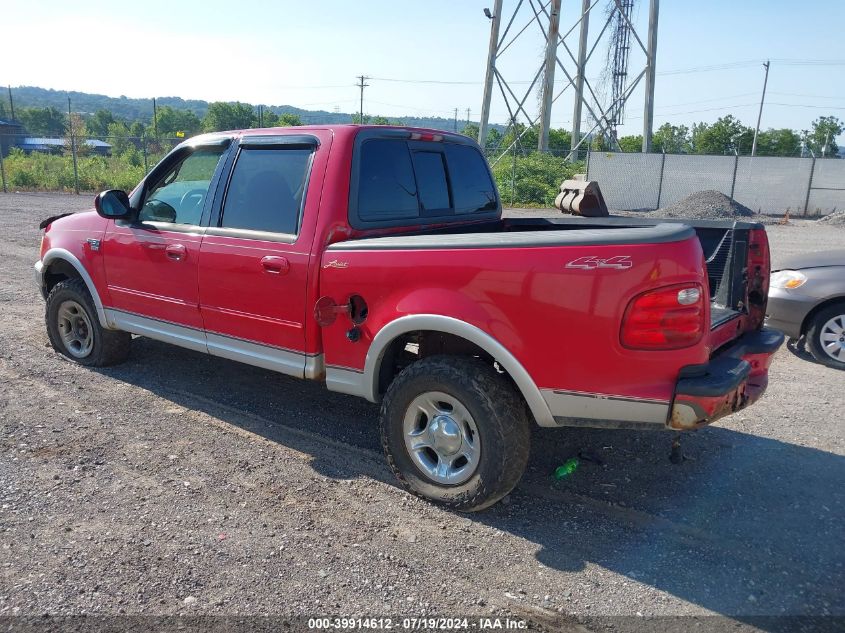 2001 Ford F-150 King Ranch Edition/Lariat/Xlt VIN: 1FTRW08L91KD82149 Lot: 39914612