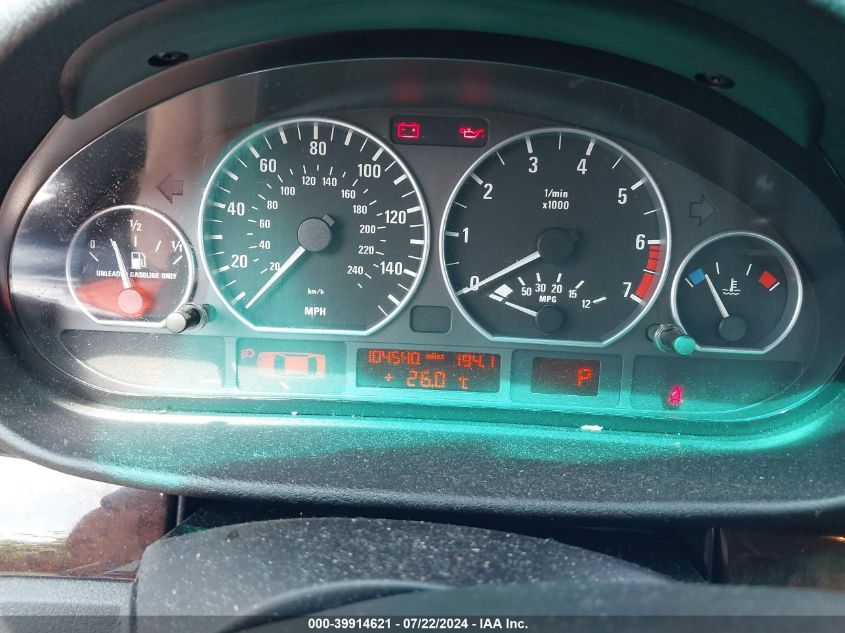 2002 BMW 330Xi VIN: WBAEW53492PG17567 Lot: 39914621