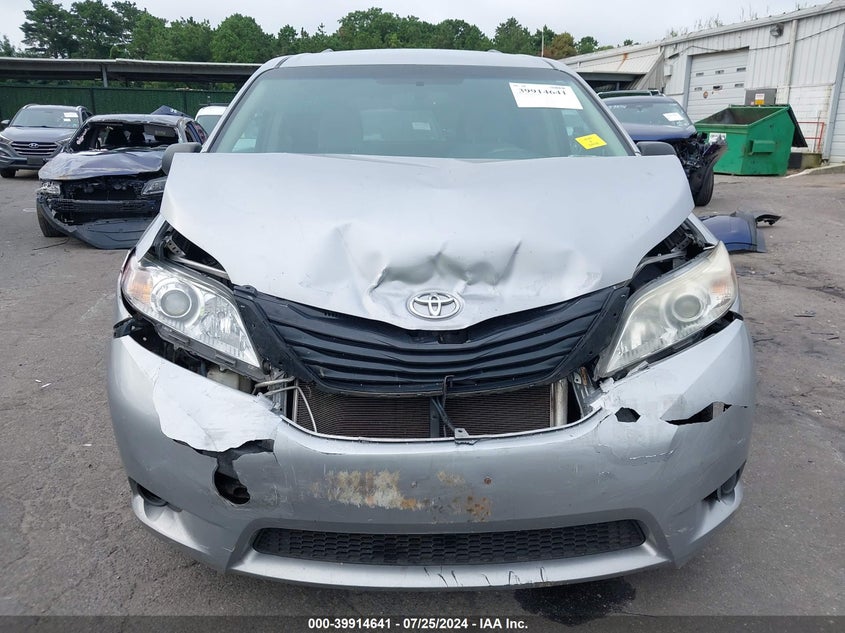 2012 Toyota Sienna Le 7 Passenger VIN: 5TDJK3DC6CS044588 Lot: 39914641