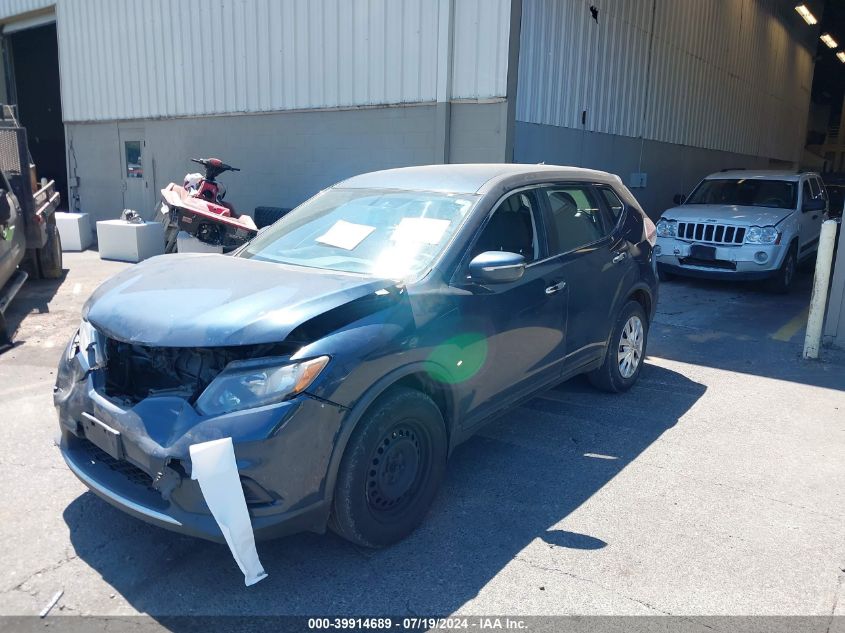 2015 Nissan Rogue S/Sl/Sv VIN: KNMAT2MV4FP56239 Lot: 39914689