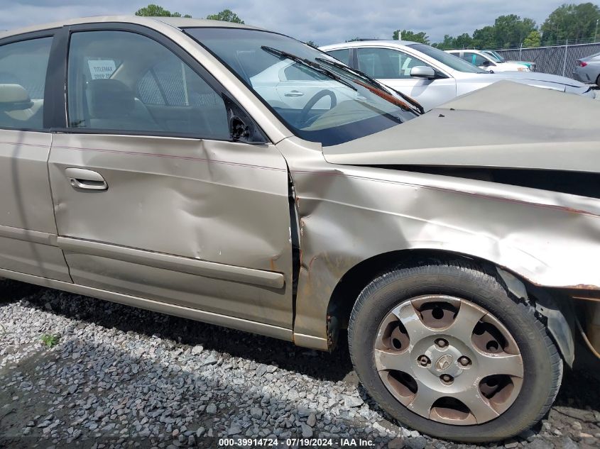 2002 Hyundai Elantra Gls VIN: KMHDN45D52U392745 Lot: 39914724