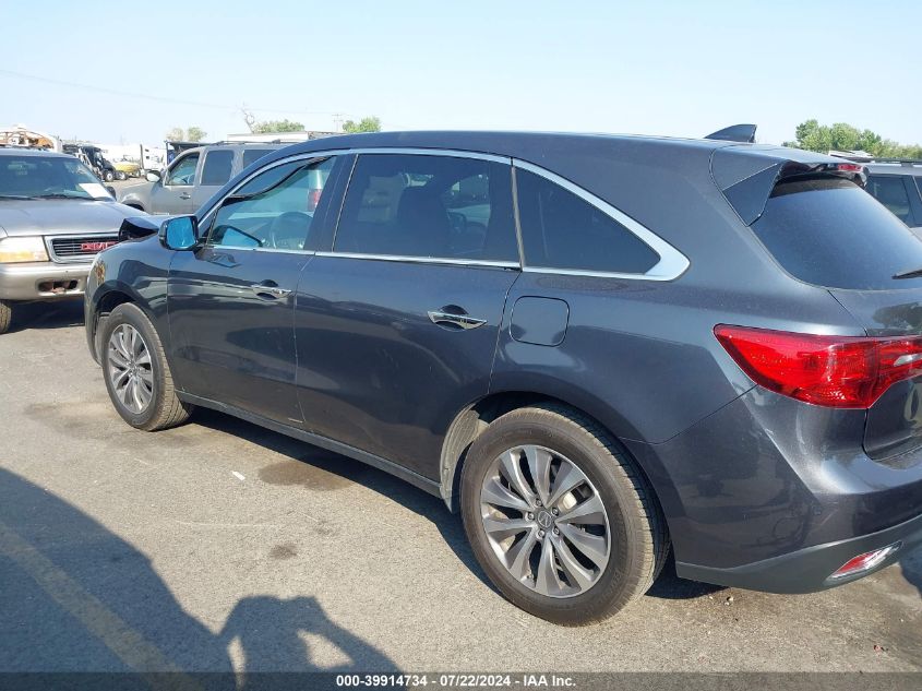 2016 Acura Mdx Technology Acurawatch Plus Packages/Technology Package VIN: 5FRYD4H48GB031318 Lot: 39914734