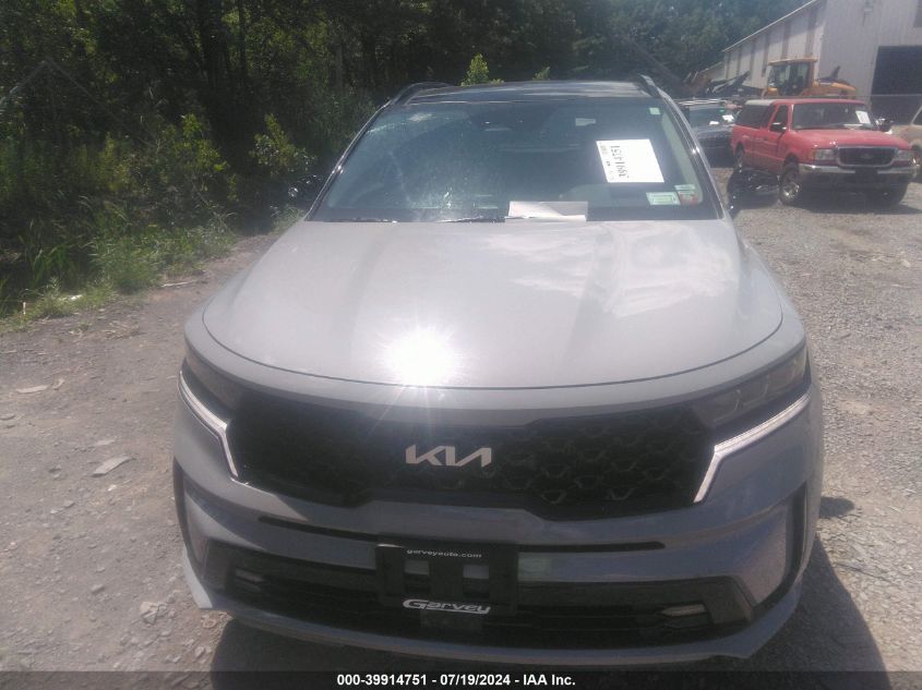 2022 Kia Sorento Sx VIN: 5XYRKDLF5NG136120 Lot: 39914751