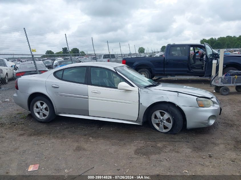 2006 Pontiac Grand Prix VIN: 2G2WP552261263654 Lot: 39914826