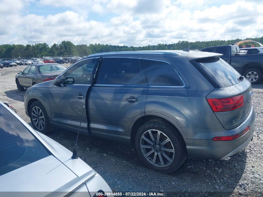 2017 Audi Q7 3.0T Premium VIN: WA1LAAF77HD024914 Lot: 39914855