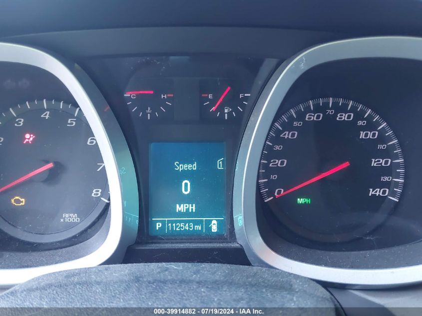 2012 Chevrolet Equinox 1Lt VIN: 2GNALDEK4C1275643 Lot: 39914882