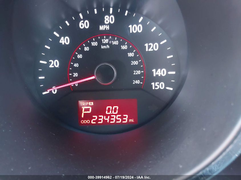 2013 Kia Sorento Lx VIN: 5XYKT4A60DG324401 Lot: 39914962