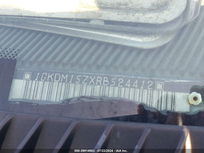 1994 GMC Safari VIN: 1GKDM15ZXRB524412 Lot: 39914983