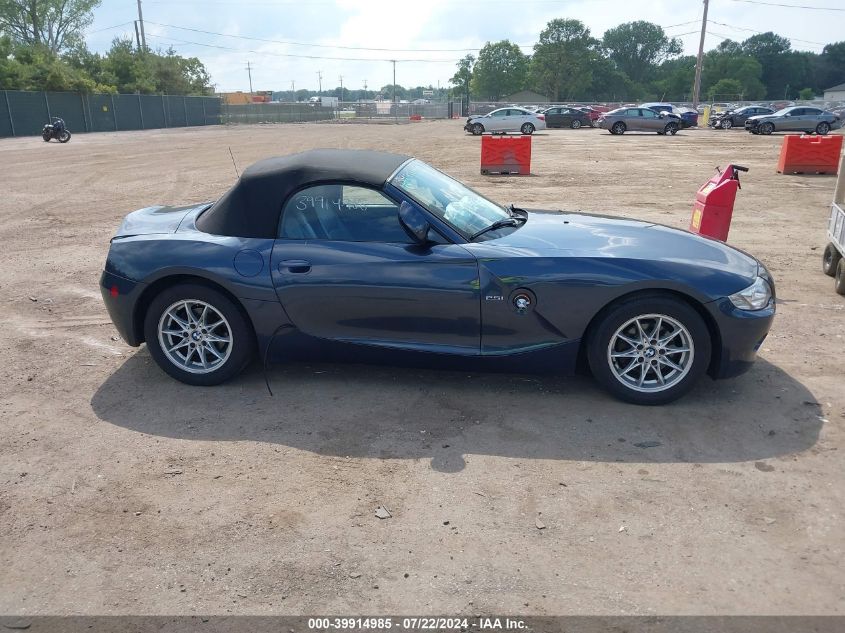 2004 BMW Z4 2.5I VIN: 4USBT33514LS49446 Lot: 39914985