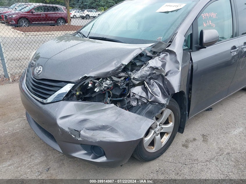 2012 Toyota Sienna Le V6 8 Passenger VIN: 5TDKK3DC3CS272374 Lot: 39914987