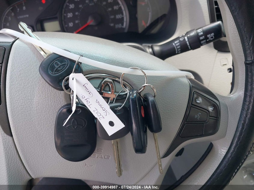 2012 Toyota Sienna Le V6 8 Passenger VIN: 5TDKK3DC3CS272374 Lot: 39914987