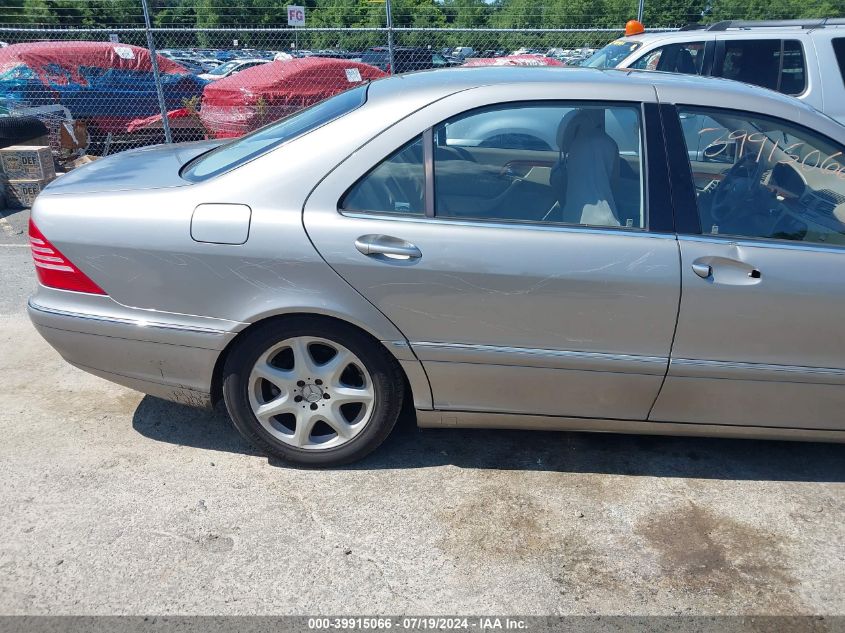 2005 Mercedes-Benz S 430 4Matic VIN: WDBNG83J25A456070 Lot: 39915066