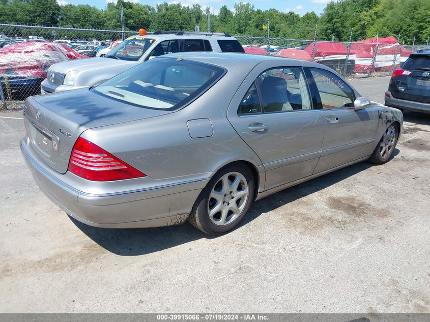 2005 Mercedes-Benz S 430 4Matic VIN: WDBNG83J25A456070 Lot: 39915066