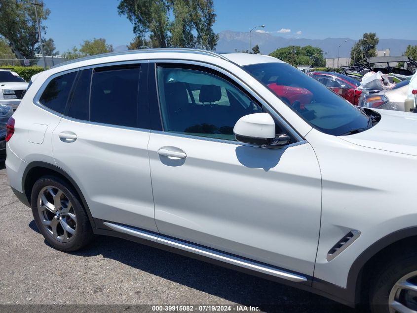 2021 BMW X3 Sdrive30I VIN: 5UXTY3C05M9E69137 Lot: 39915082