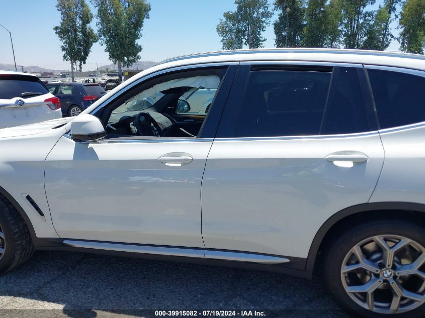 2021 BMW X3 Sdrive30I VIN: 5UXTY3C05M9E69137 Lot: 39915082