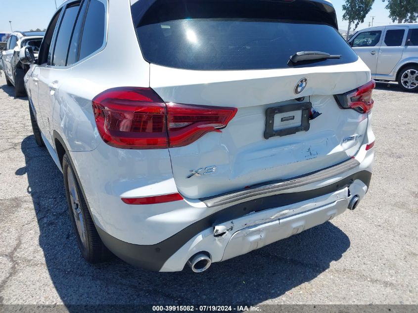 2021 BMW X3 Sdrive30I VIN: 5UXTY3C05M9E69137 Lot: 39915082