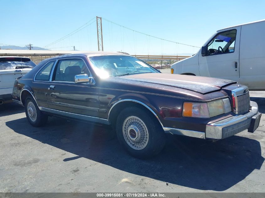 1988 Lincoln Mark Vii Blass VIN: 1LNBM92EXJY655923 Lot: 39915081