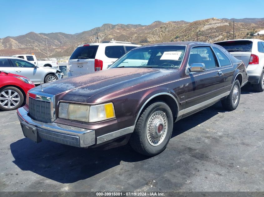 1988 Lincoln Mark Vii Blass VIN: 1LNBM92EXJY655923 Lot: 39915081