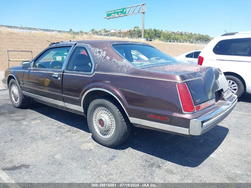 1988 Lincoln Mark Vii Blass VIN: 1LNBM92EXJY655923 Lot: 39915081