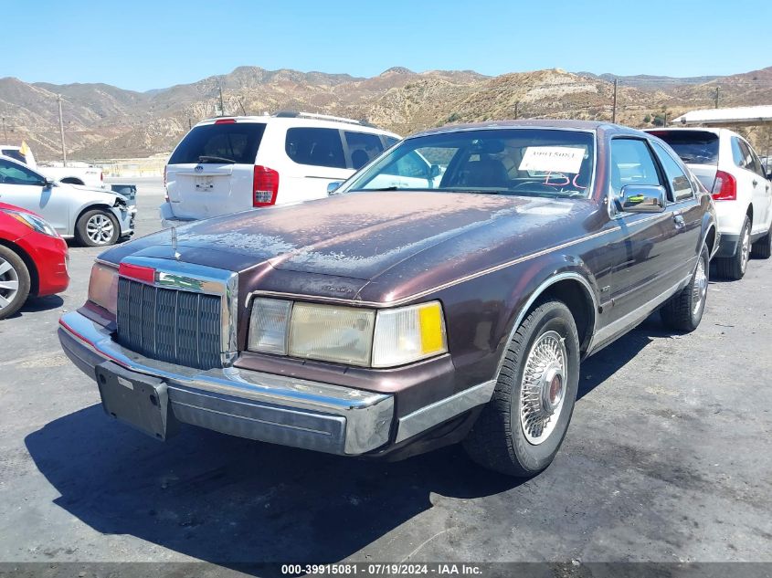 1988 Lincoln Mark Vii Blass VIN: 1LNBM92EXJY655923 Lot: 39915081