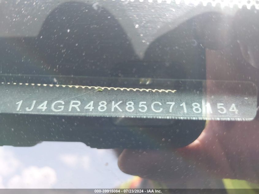 2005 Jeep Grand Cherokee Laredo VIN: 1J4GR48K85C718154 Lot: 39915084