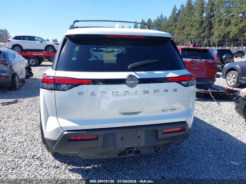 2022 Nissan Pathfinder Sv 4Wd VIN: 5N1DR3BD9NC242490 Lot: 39915130