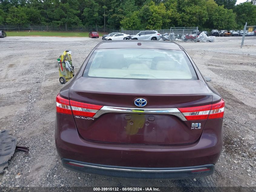 2015 Toyota Avalon Hybrid Xle Touring VIN: 4T1BD1EB0FU038824 Lot: 39915132