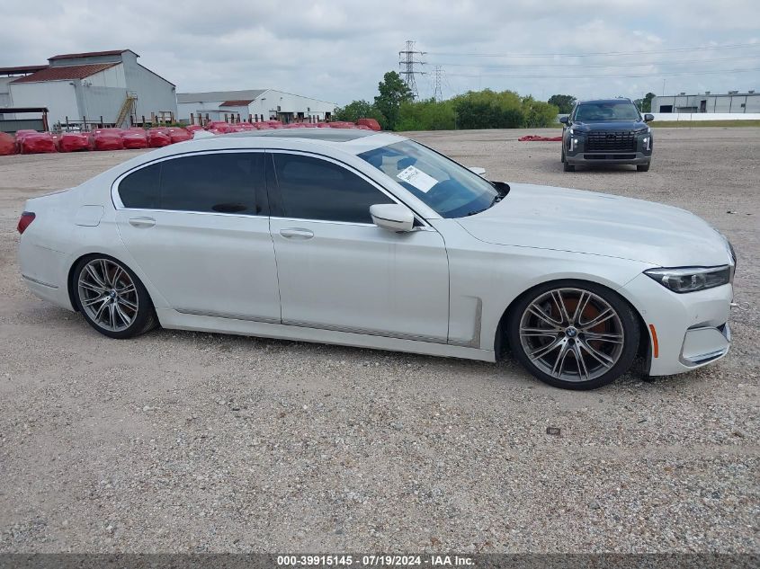 2022 BMW 740 I VIN: WBA7T2C09NCG95131 Lot: 39915145