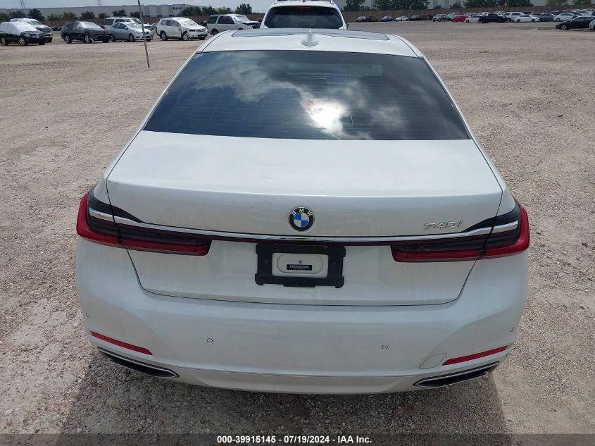 2022 BMW 740 I VIN: WBA7T2C09NCG95131 Lot: 39915145