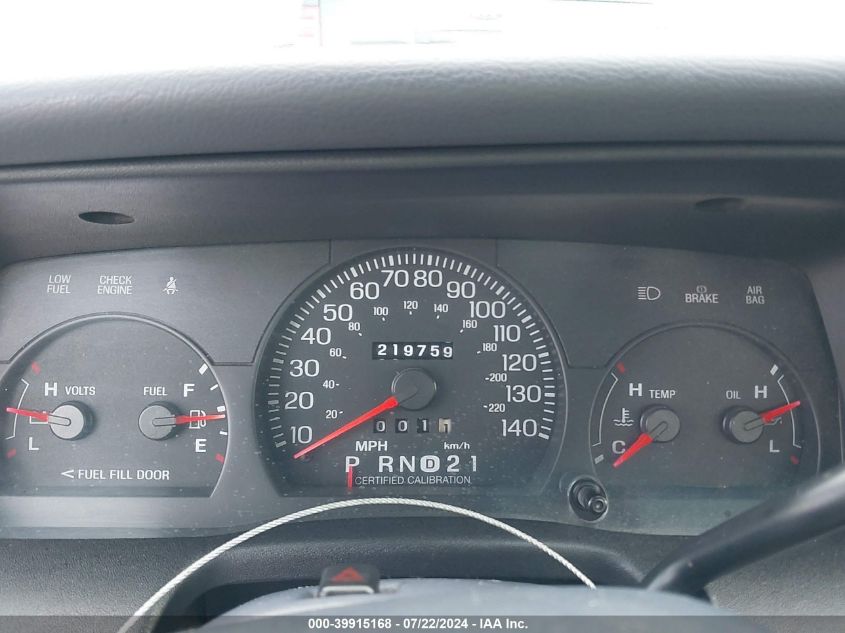 1999 Ford Crown Victoria Police Interceptor VIN: 2FAFP71W9XX108359 Lot: 39915168