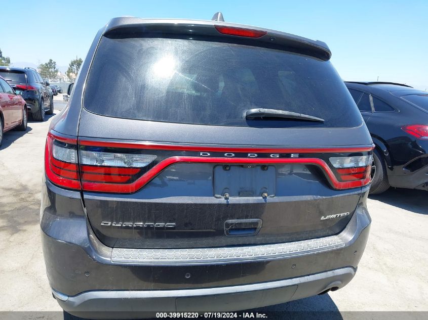 2015 Dodge Durango Limited VIN: 1C4RDHDG6FC167858 Lot: 39915220