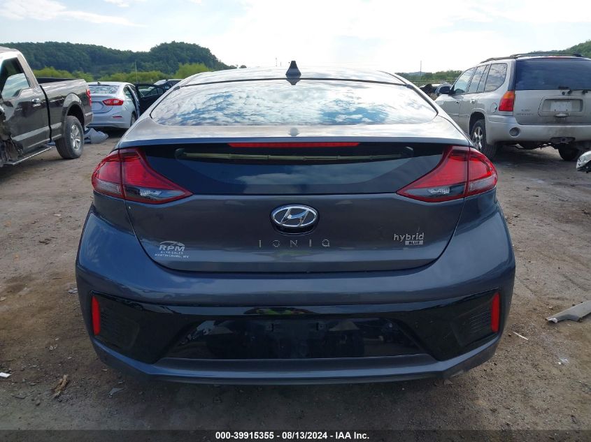 KMHC65LC5KU179173 2019 Hyundai Ioniq Hybrid Blue