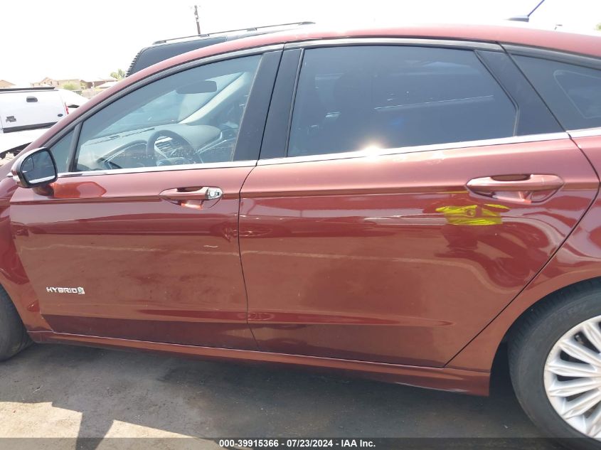 2015 Ford Fusion Hybrid Se VIN: 3FA6P0LU8FR265848 Lot: 39915366