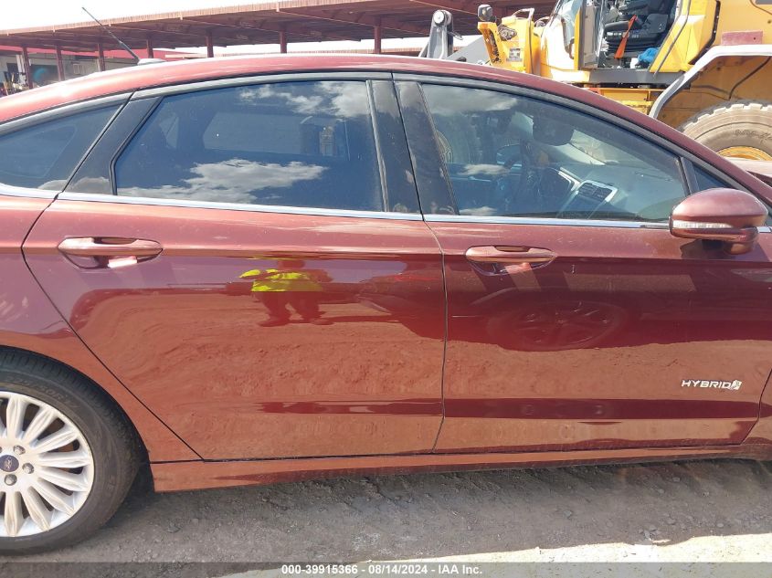 2015 Ford Fusion Hybrid Se VIN: 3FA6P0LU8FR265848 Lot: 39915366